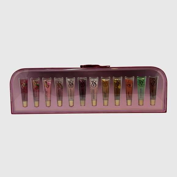 Victoria's Secret 12-Piece Lip Gloss Set Gift Box 2025 Various Shades & Flavors - Picture 1 of 6